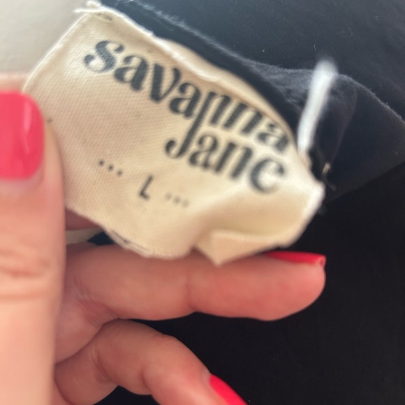 Savanna Jane Top with Floral Embroidery - Size Large - Picture 3 of 4